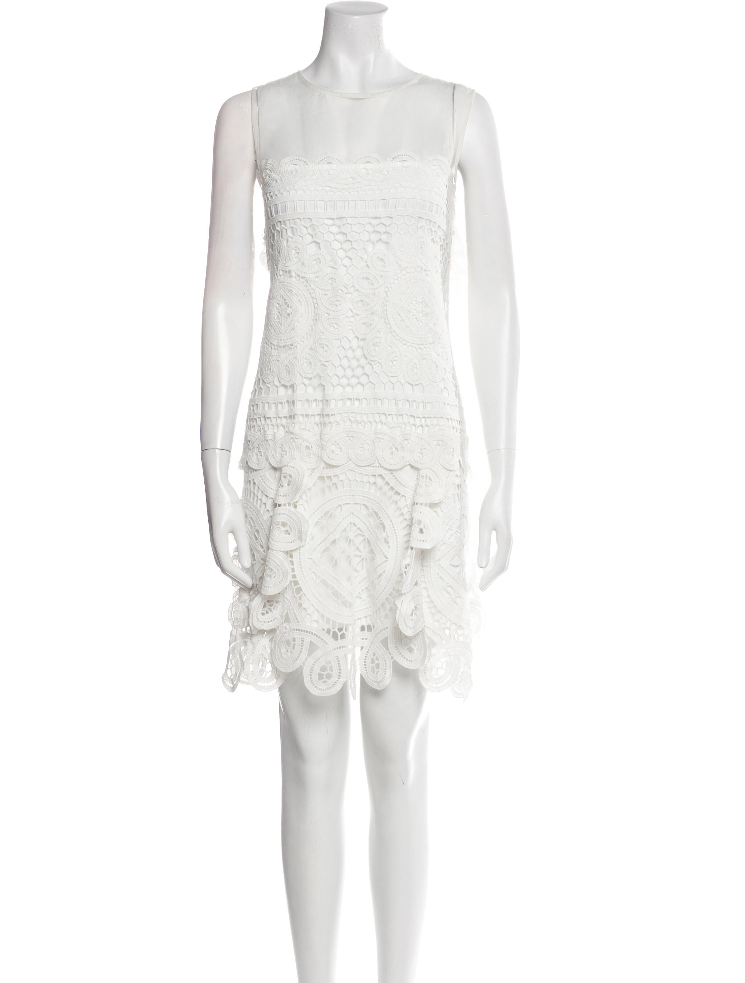 Belle Badgley Mishka Crew Neck Mini Dress