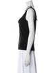 Badgley Mischka Silk Scoop Neck Top