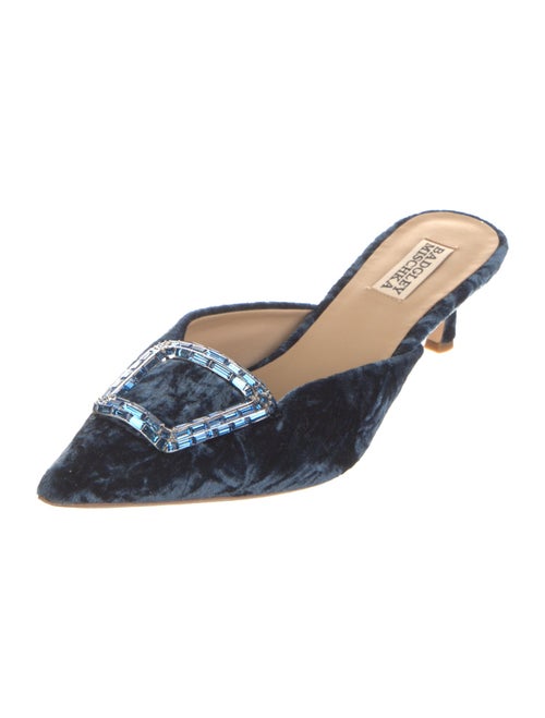 Badgley Mischka Velvet Mules