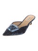 Badgley Mischka Velvet Mules
