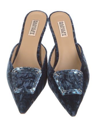 Badgley Mischka Velvet Mules