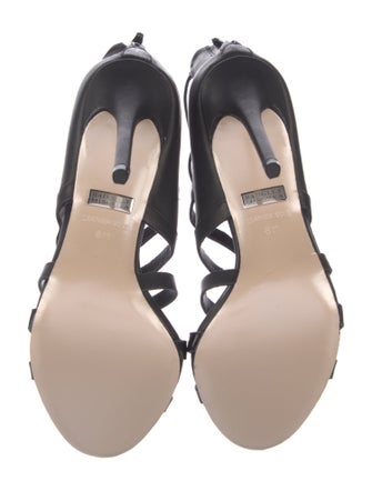 Badgley Mischka Leather Gladiator Sandals