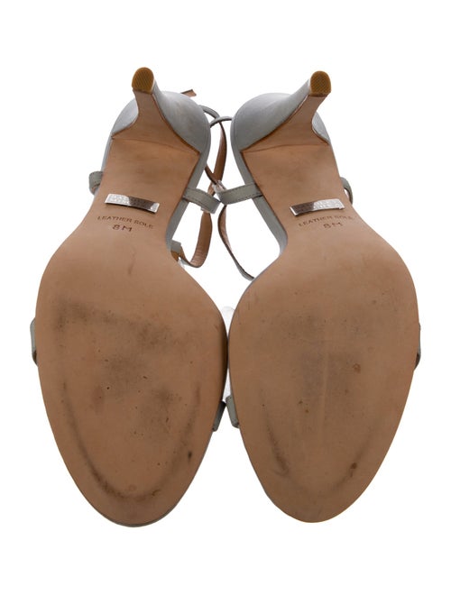 Badgley Mischka Satin T-Strap Sandals