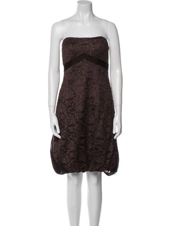 Badgley Mischka Floral Print Mini Dress