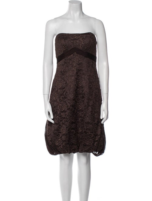 Badgley Mischka Floral Print Mini Dress