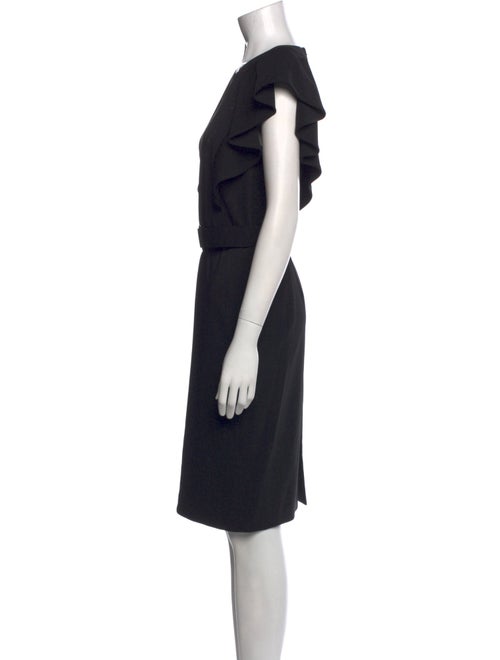 Badgley Mischka Crew Neck Knee-Length Dress