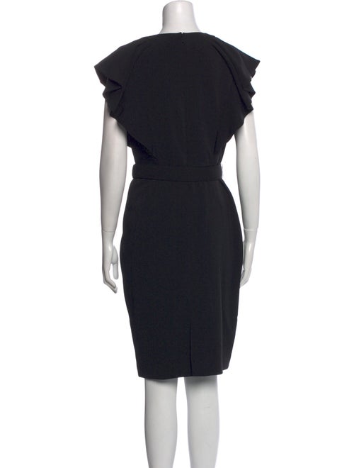 Badgley Mischka Crew Neck Knee-Length Dress