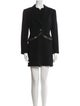 Badgley Mischka Wool Embroidered Accent Dress Set