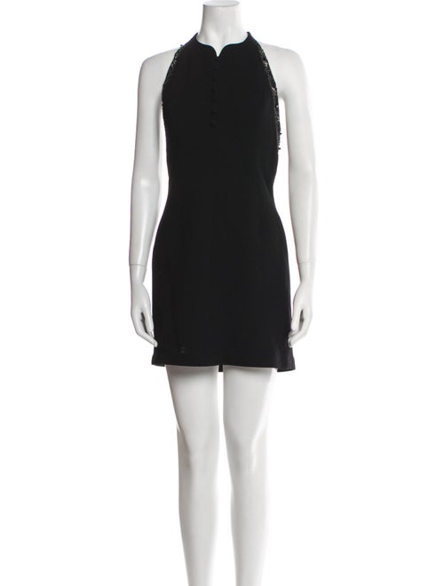 Badgley Mischka Wool Embroidered Accent Dress Set