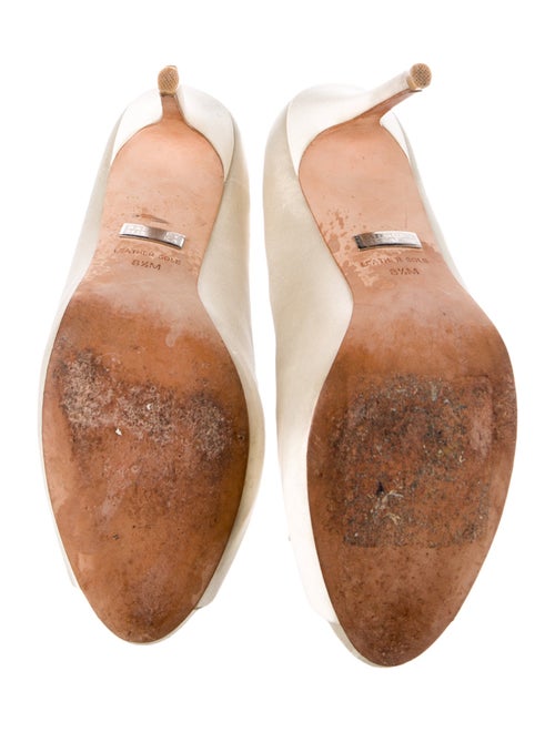 Badgley Mischka Satin Animal Print Slingback Sandals