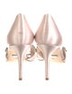 Badgley Mischka Satin Crystal Embellishments D'Orsay Pumps