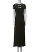 Badgley Mischka Bateau Neckline Long Dress