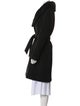 Badgley Mischka Wool Fur Coat