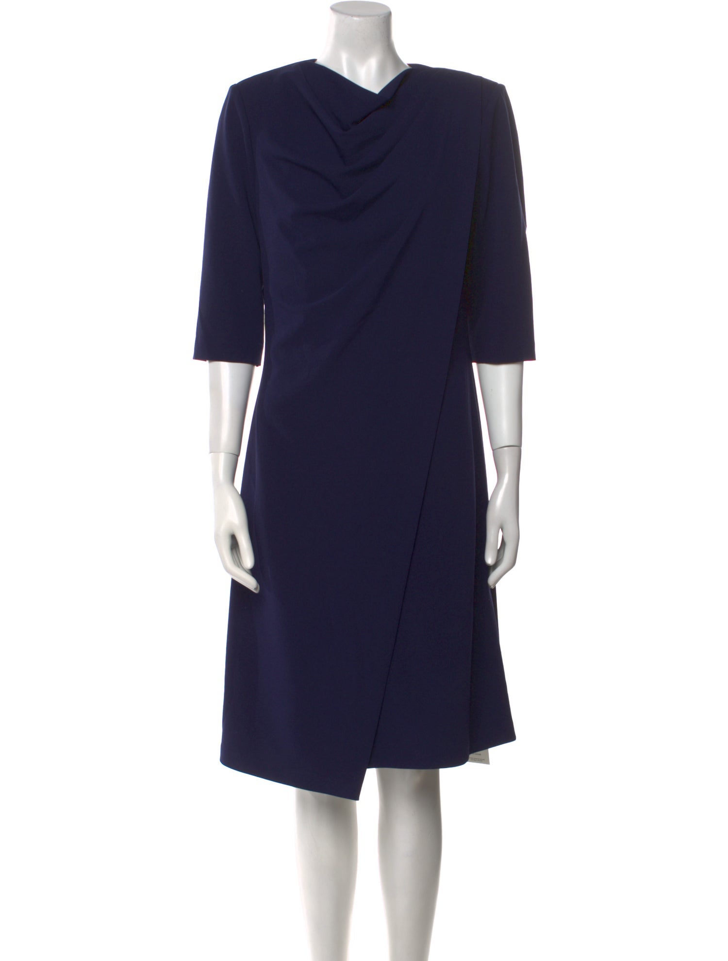 Badgley Mischka Cowl Neck Knee-Length Dress w/ Tags