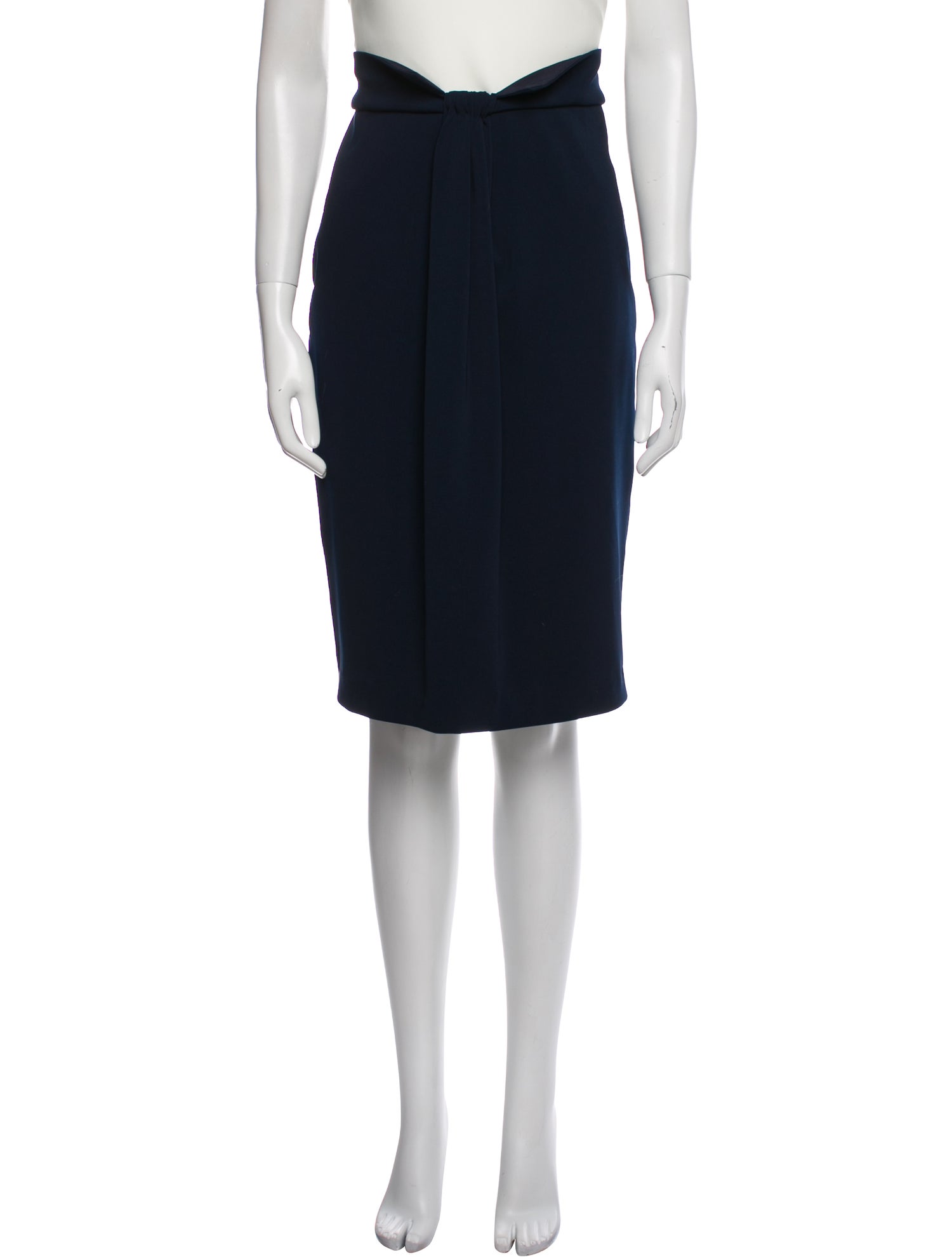 Badgley Mischka Mock Neck Knee-Length Dress