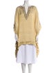 Badgley Mischka Silk V-Neck Tunic