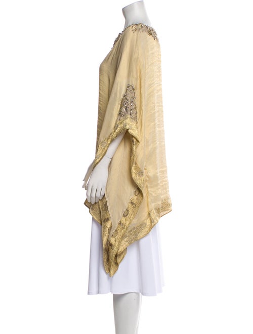 Badgley Mischka Silk V-Neck Tunic