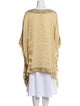 Badgley Mischka Silk V-Neck Tunic