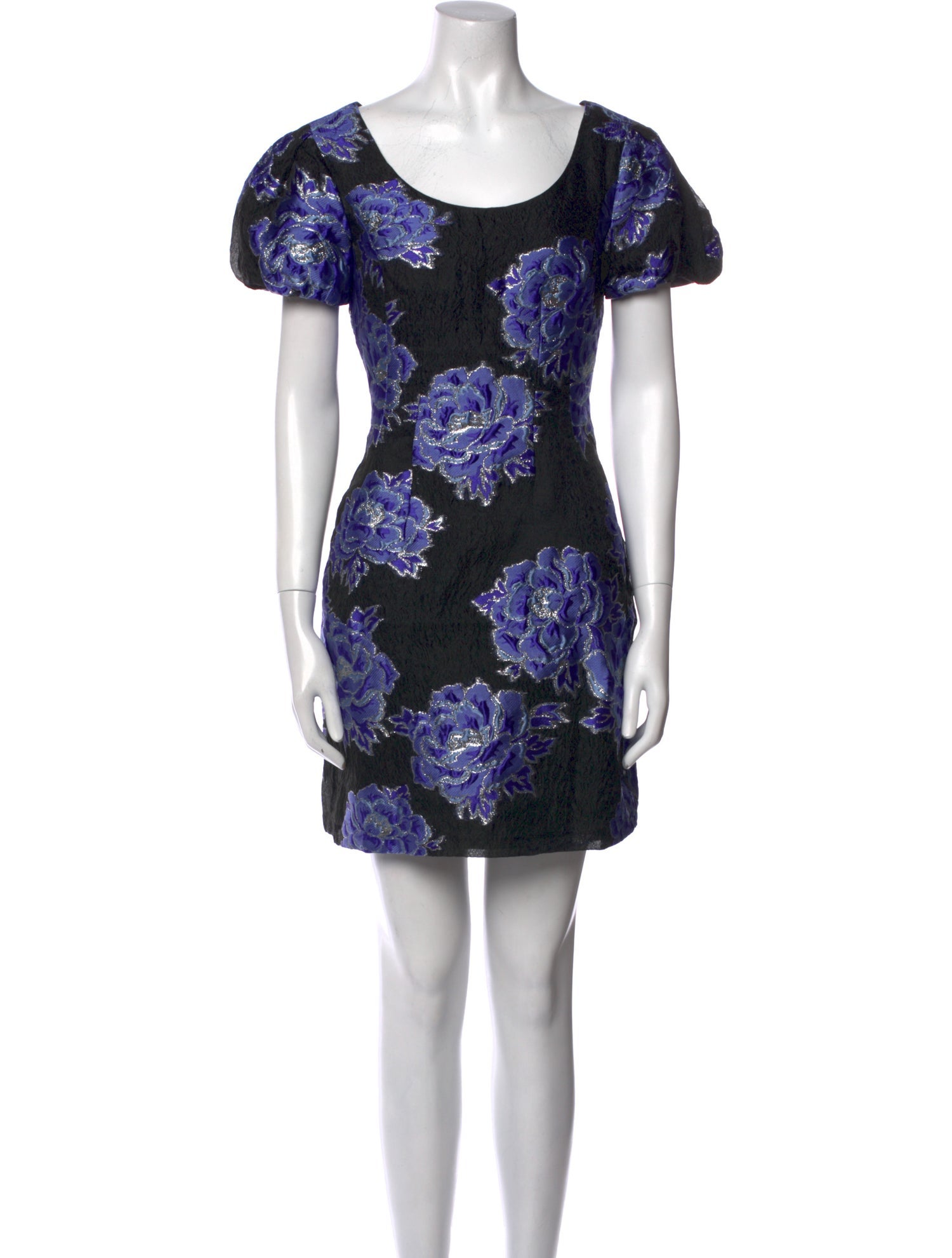 Badgley Mischka Floral Print Mini Dress