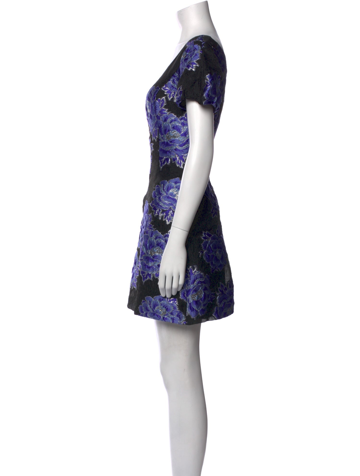 Badgley Mischka Floral Print Mini Dress