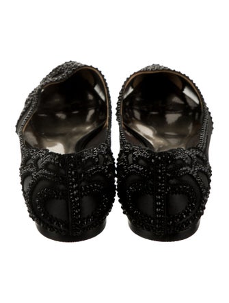 Badgley Mischka Mesh Mesh Accents D'Orsay Flats