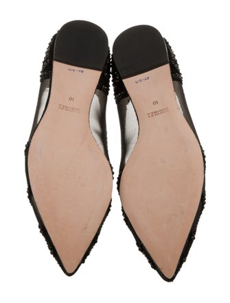 Badgley Mischka Mesh Mesh Accents D'Orsay Flats