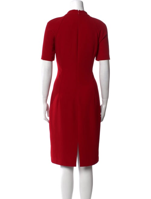 Badgley Mischka Mock Neck Knee-Length Dress