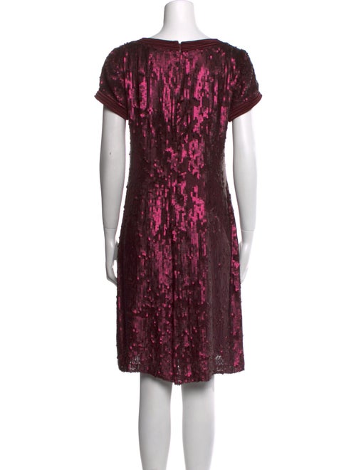 Badgley Mischka Silk Knee-Length Dress