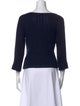 Badgley Mischka Kid Mohair Bateau Neckline Sweater