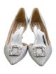Badgley Mischka Glitter Crystal Embellishments D'Orsay Pumps