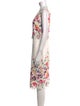 Badgley Mischka Floral Print Knee-Length Dress
