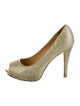 Badgley Mischka Glitter Glitter Accents Pumps