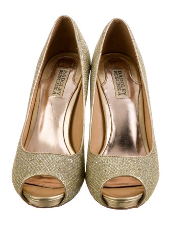 Badgley Mischka Glitter Glitter Accents Pumps