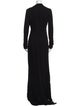 Badgley Mischka V-Neck Long Dress