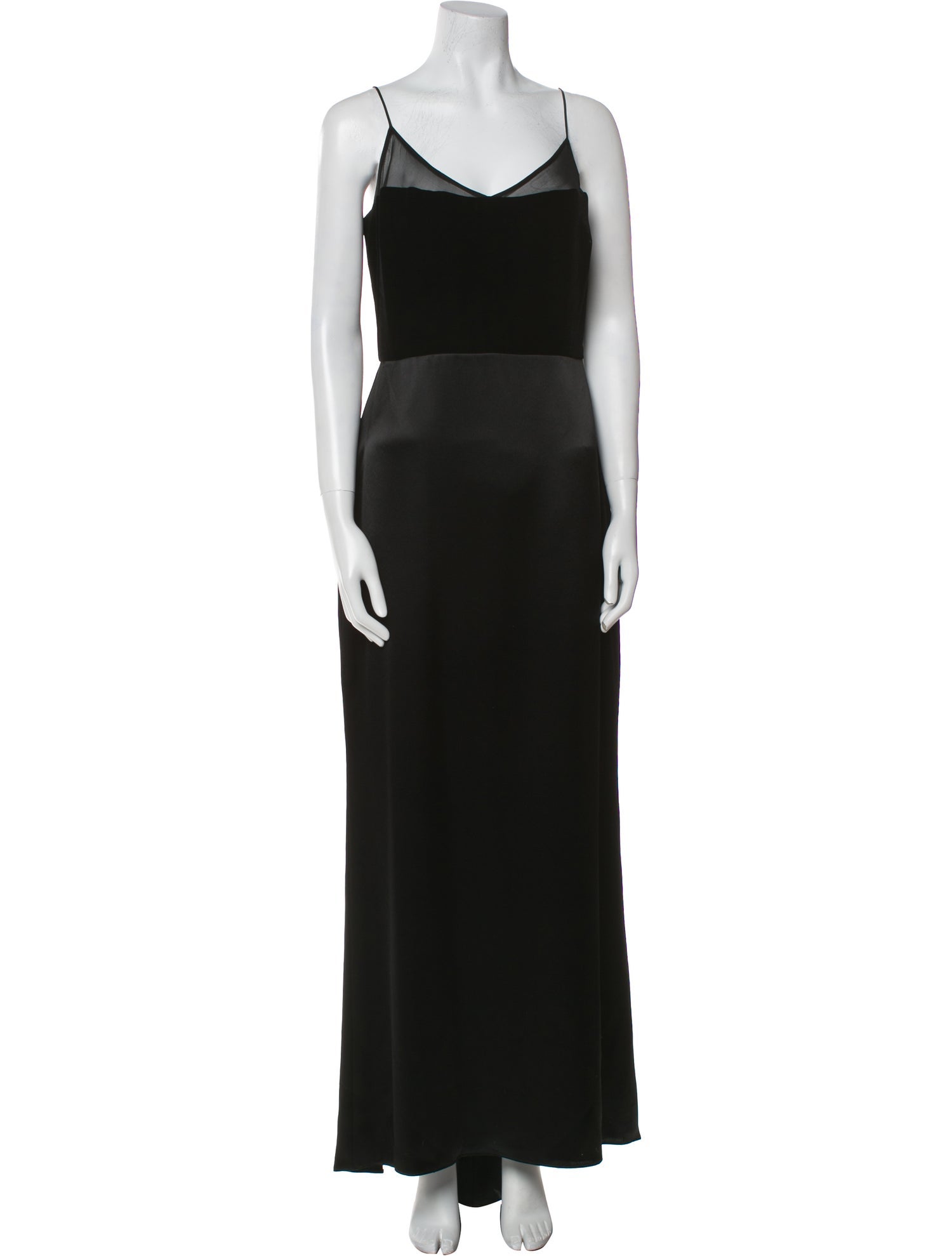 Badgley Mischka V-Neck Long Dress