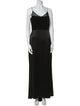 Badgley Mischka V-Neck Long Dress
