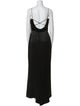 Badgley Mischka V-Neck Long Dress