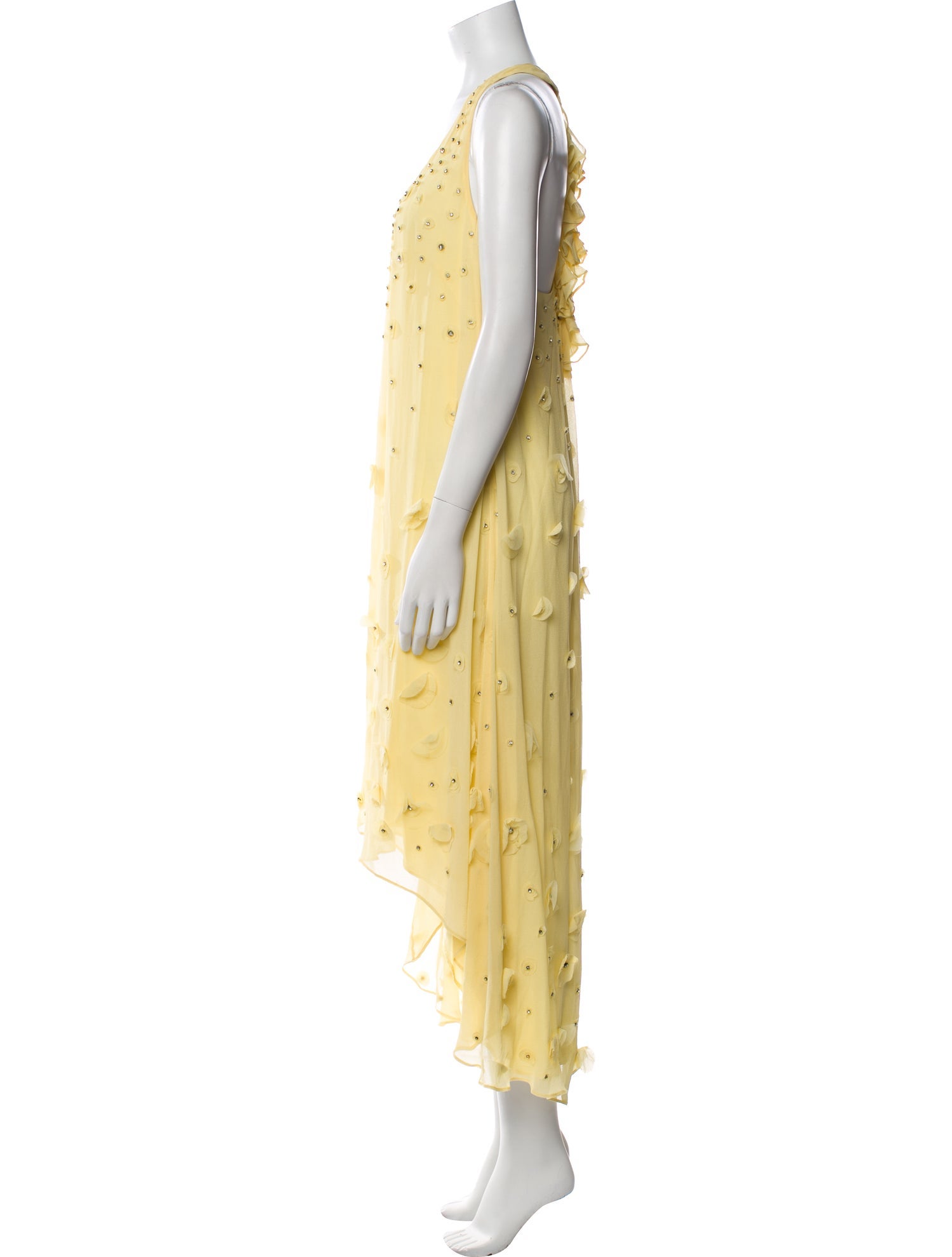Badgley Mischka Silk Long Dress