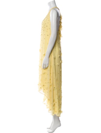 Badgley Mischka Silk Long Dress