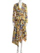 Badgley Mischka Printed Midi Length Dress