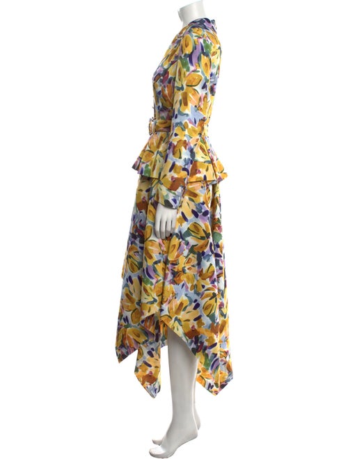 Badgley Mischka Printed Midi Length Dress