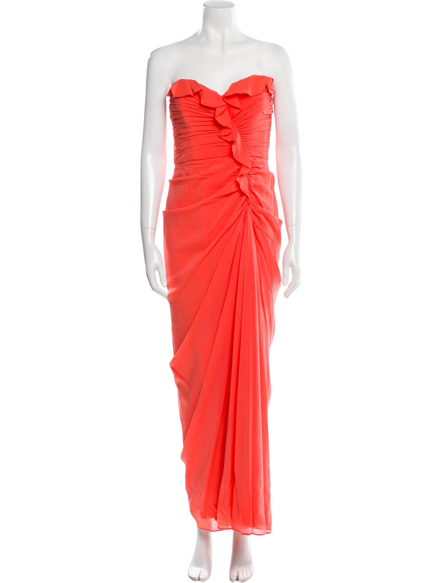 Badgley Mischka Strapless Long Dress