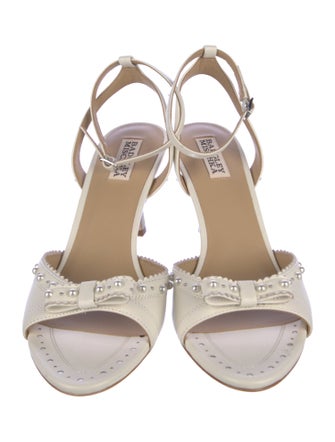 Badgley Mischka Leather Printed Sandals