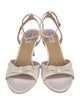 Badgley Mischka Leather Printed Sandals