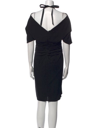 Badgley Mischka Crew Neck Knee-Length Dress