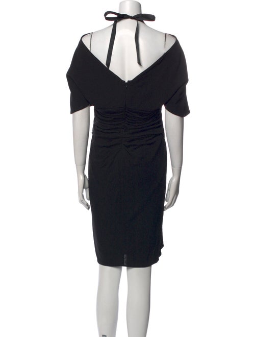 Badgley Mischka Crew Neck Knee-Length Dress