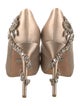 Badgley Mischka Satin Crystal Embellishments Pumps