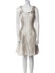 Badgley Mischka Scoop Neck Mini Dress