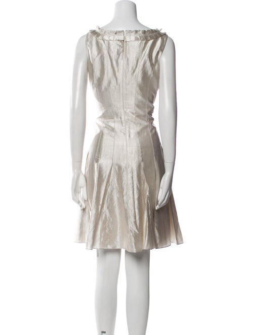 Badgley Mischka Scoop Neck Mini Dress