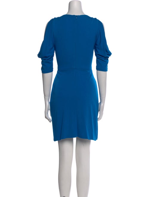 Badgley Mischka V-Neck Mini Dress